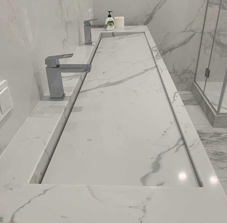 Готовое изделие. Мойка. Avant Quartz 7500 Calacatta Arras. Фото 1