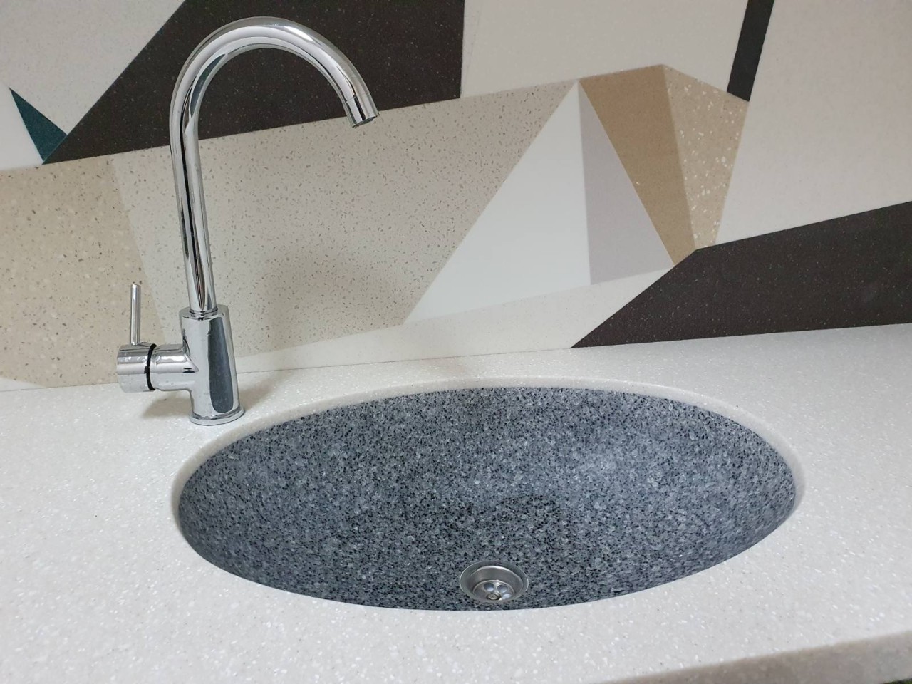 Готовое изделие. Мойка. GRANDEX A-401 Cloudy Mount