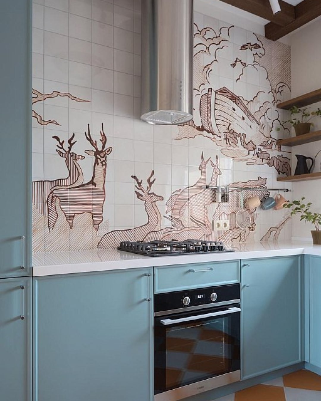 Готовое изделие. Кухня. GRANDEX D-313 Milky Way. Фото 2