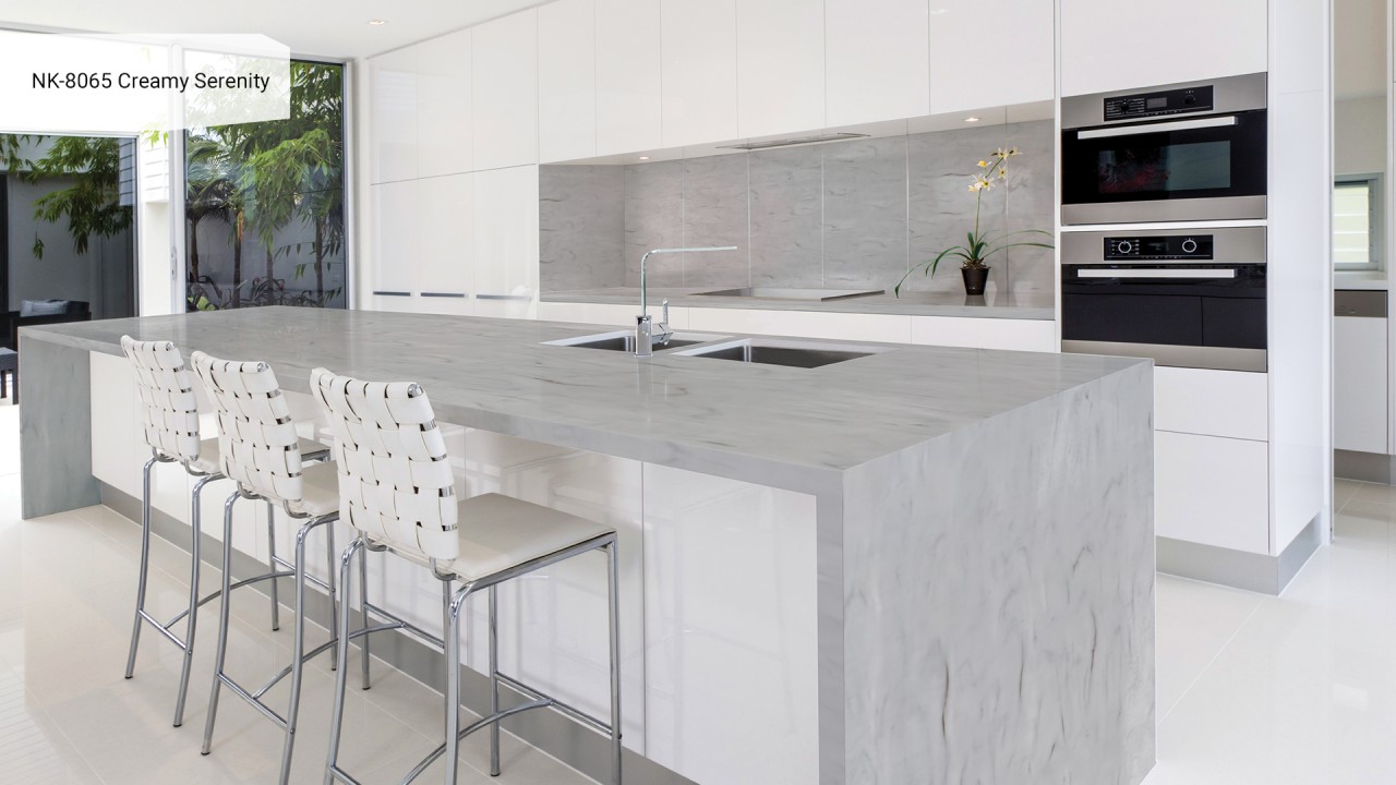 Акриловый камень NEOMARM NK-8065 Creamy Serenity. Фото 2