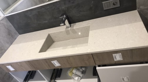 Готовое изделие. Мойка. Caesarstone 4130 Clamshell