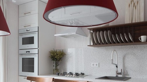 Готовое изделие. Кухня. GRANDEX J-510 Terazzo Bianco