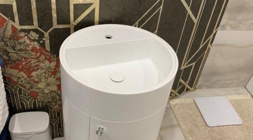 Готовое изделие. Мойка. GRANDEX P-104 Pure White