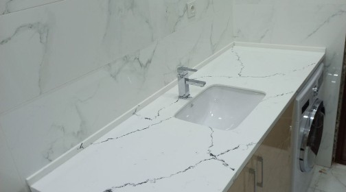 Готовое изделие. Ванная. NEOMARM NM-208 Calacatta Blanca