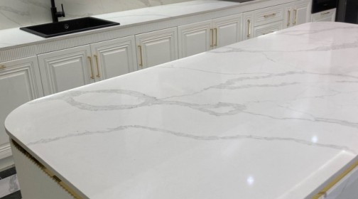 Готовое изделие. Кухня. Noblle Quartz Q770 Calacatta Oro